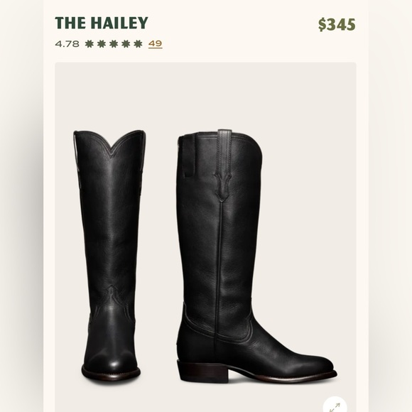 Tecovas Shoes - Tecovas HaileyWomen’s Boots size 9 1/2 Black Bovine